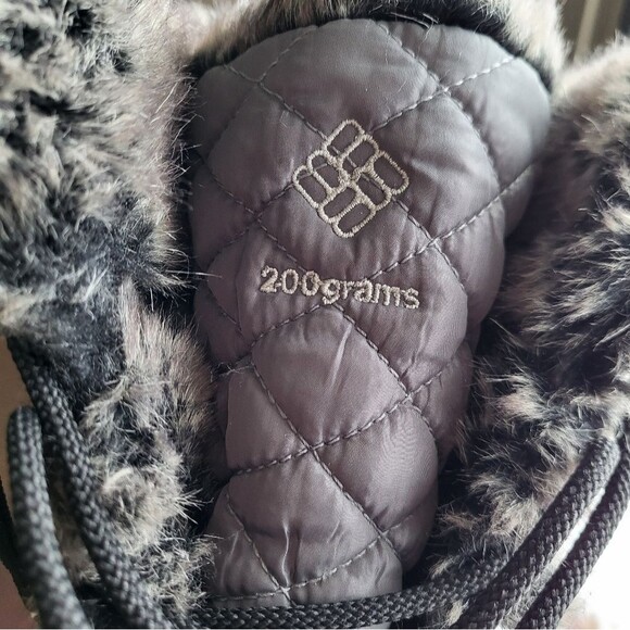 Columbia Women's Heavenly Omni-Heat Snow Boot Gray Sz 7 Waterproof Faux Fur - Picture 7 of 12